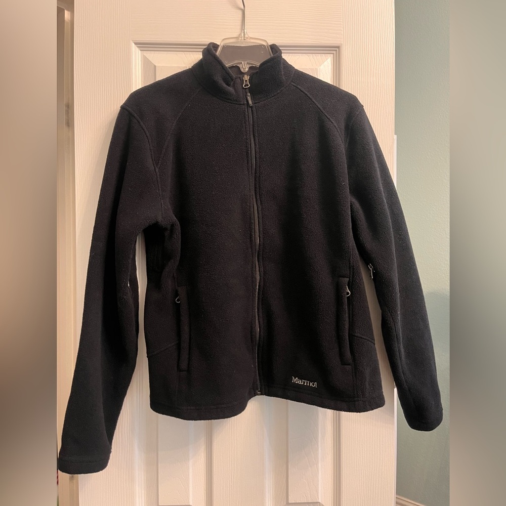 Marmot black  polartec fleece jacket